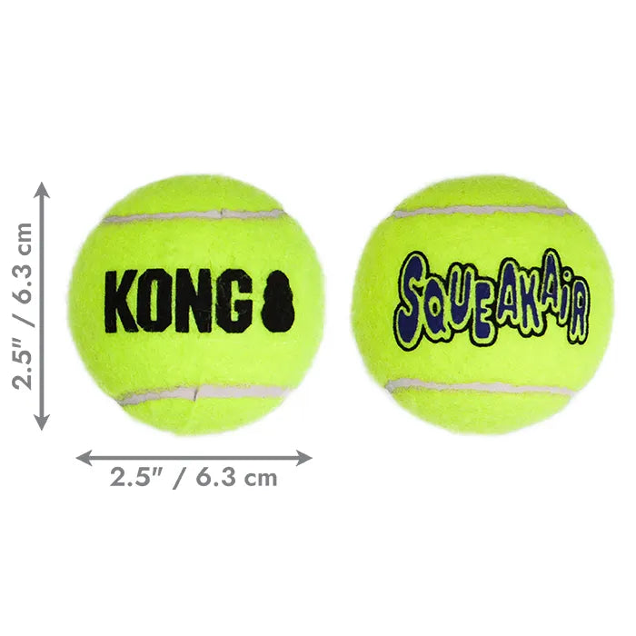 KONG AIRDOG SQUEAKER BALLS MEDIUM 3 PACKS