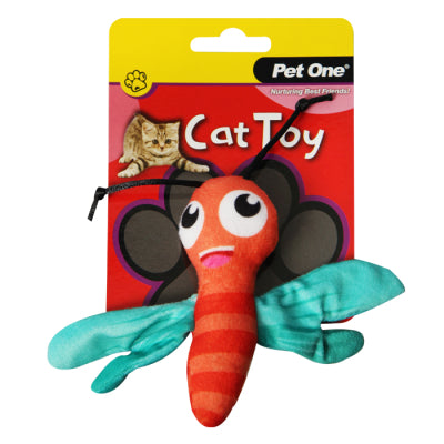 PET ONE Cat Toy Dragonfly With Crinkle 11.5cm