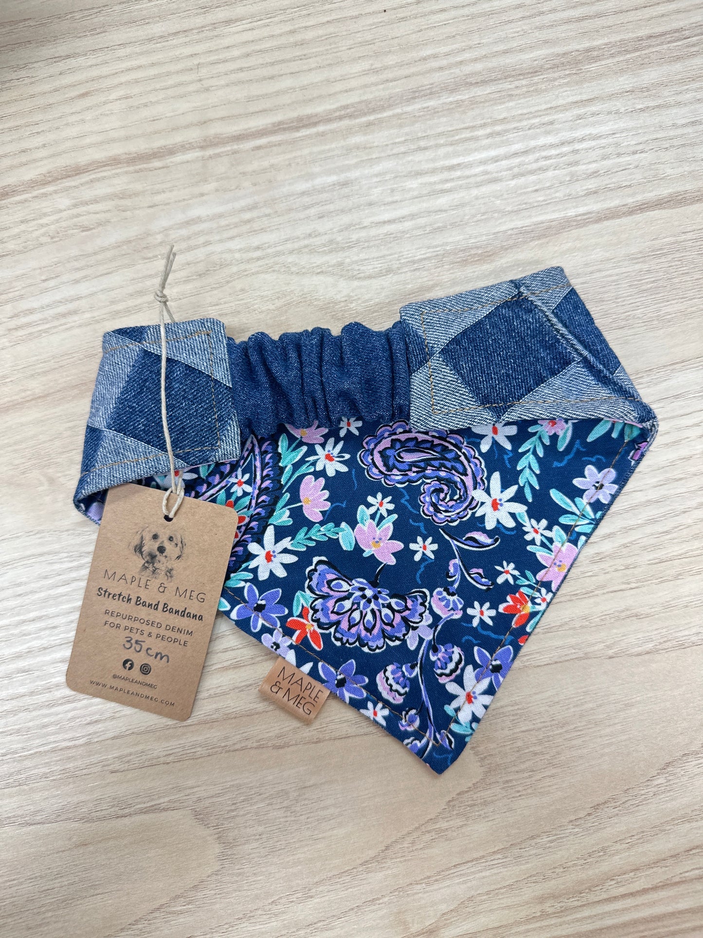 SBCPG35 (CHECK DENIM/PURPLE GARDEN) - 35CM