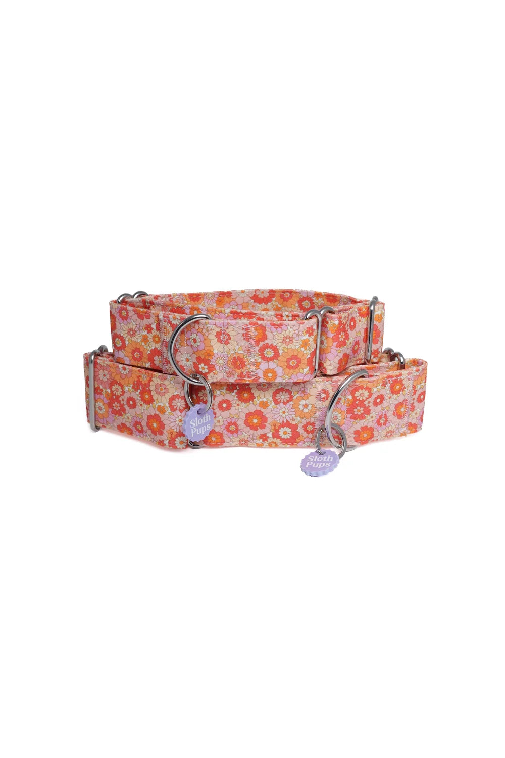 Apricot and Pink Floral Martingale