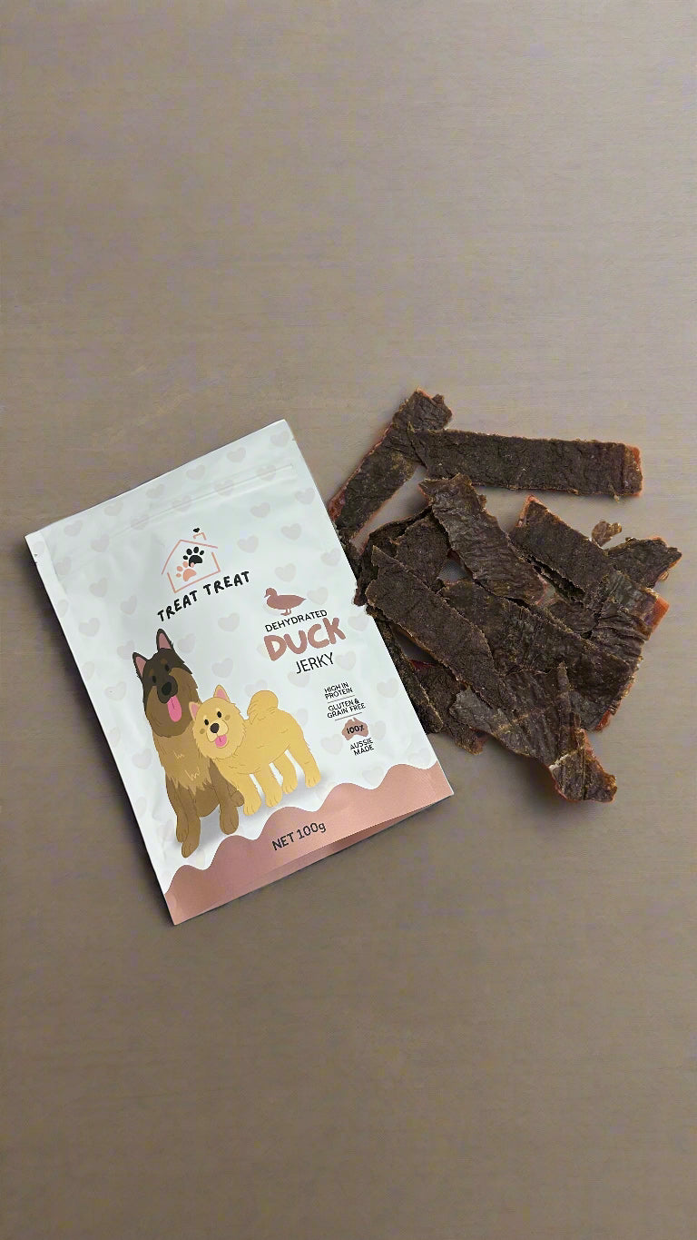 Duck Jerky with Psyllium Husk