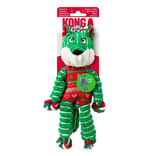 KONG HOLIDAY FLOPPY KNOTS FOR SMALL/MEDIUM