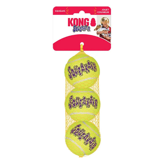 KONG AIRDOG SQUEAKER BALLS MEDIUM 3 PACKS