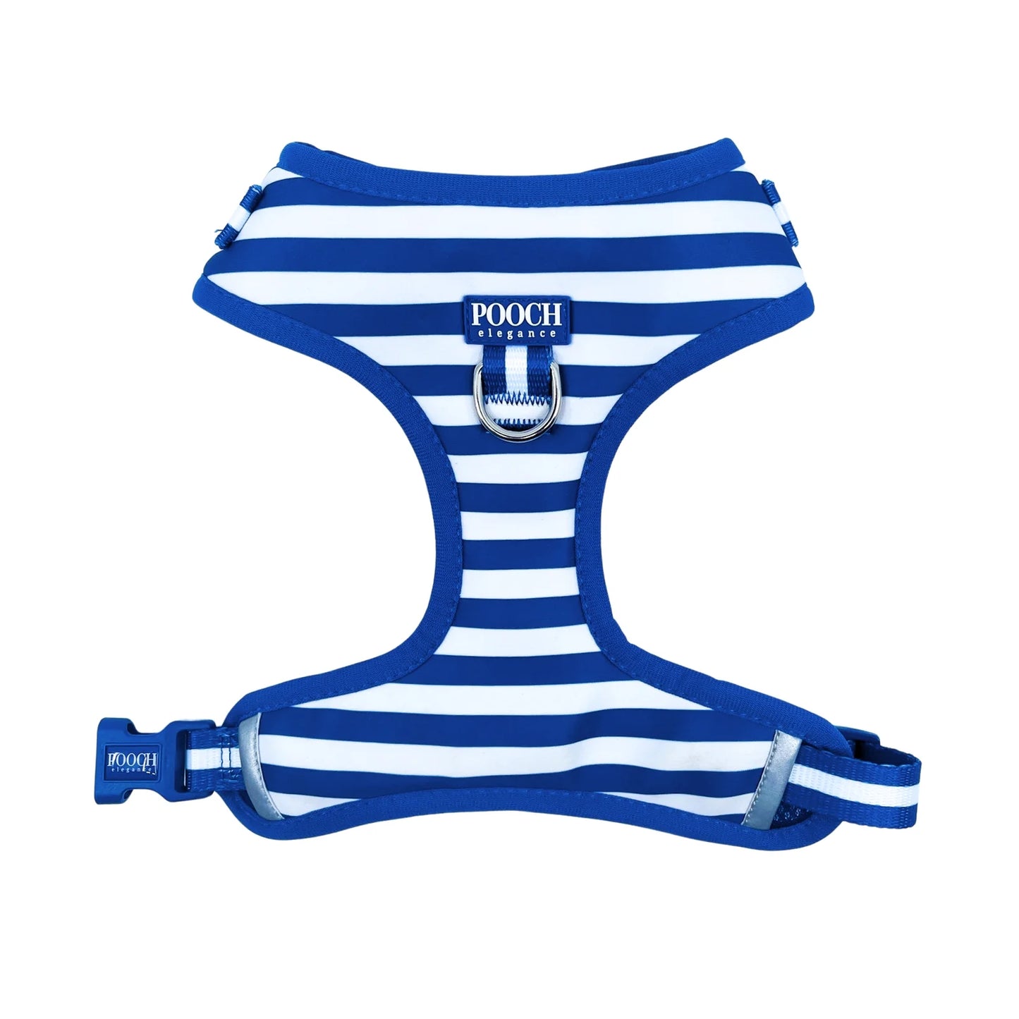 Carnival Stripe - Royal Blue Adjustable Dog Harness