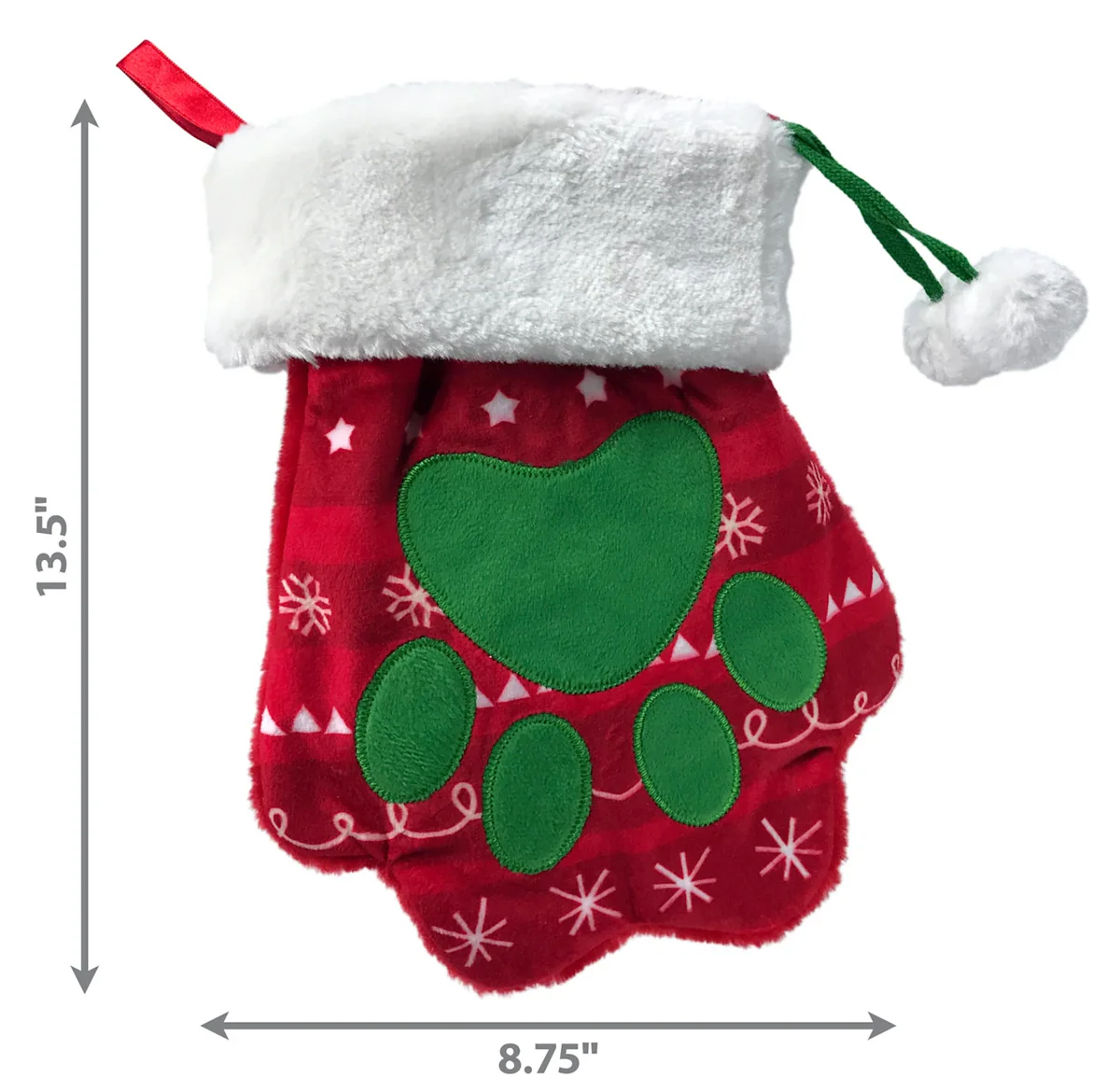 KONG HOLIDAY STOCKING PAW LARGE