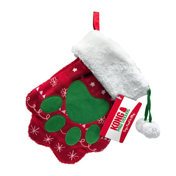 KONG HOLIDAY STOCKING PAW LARGE