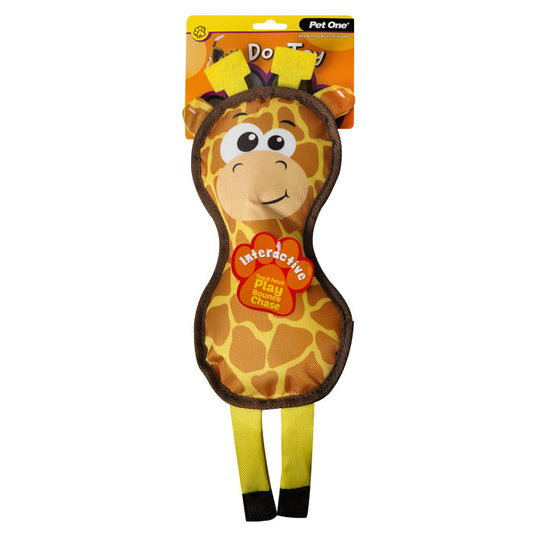 PET ONE Dog Toy Giraffe With Squeaker 44cm