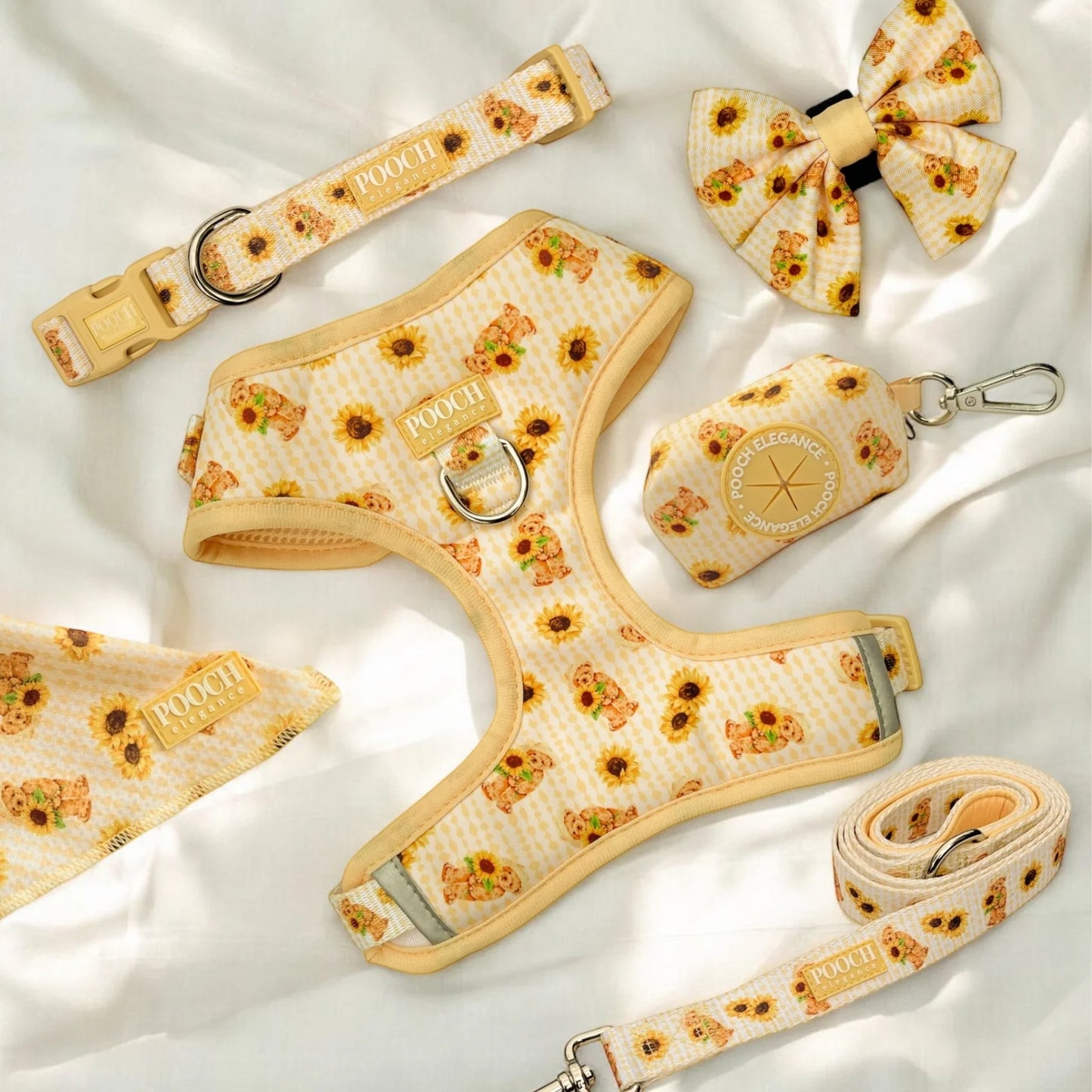 Sunflower Bears - Adjustable Dog Harness