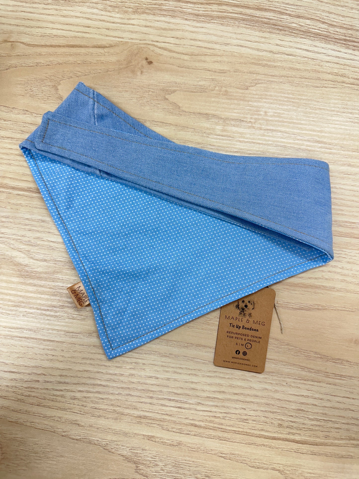 BWSLGE (BLUE/WHITE SPOT) - LARGE