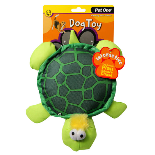 PET ONE Dog Toy Turtle With Big Squeaker 27 x 24cm