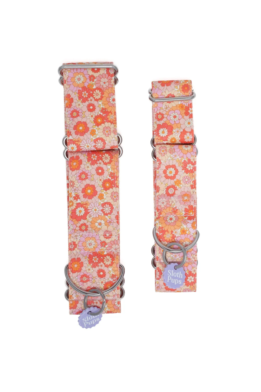Apricot and Pink Floral Martingale