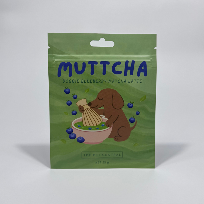 Muttcha™ - Doggie Matcha Blueberries Latte