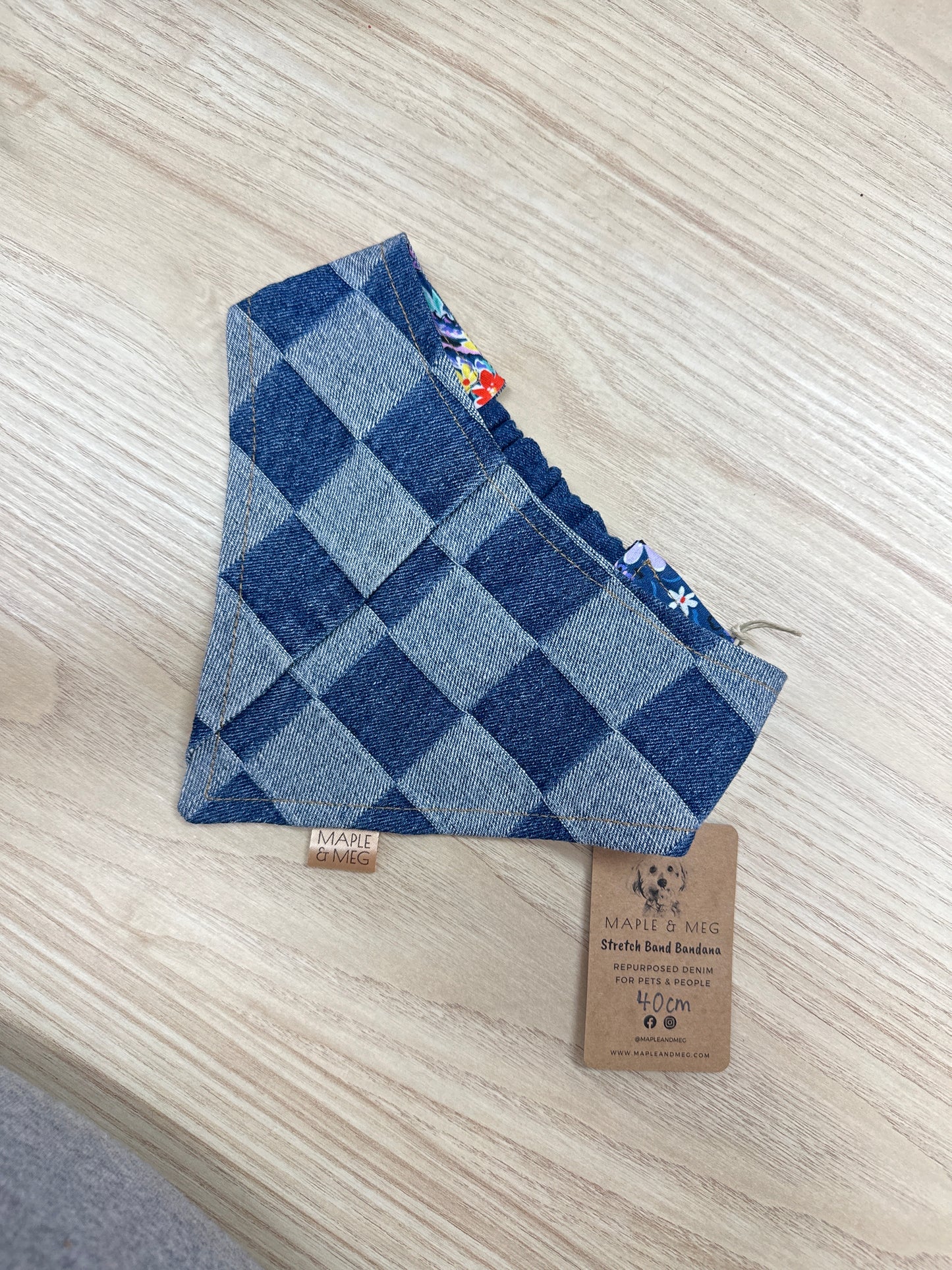 SBCPG40 (CHECK DENIM/PURPLE GARDEN) - 40CM