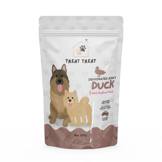 Duck Jerky with Psyllium Husk