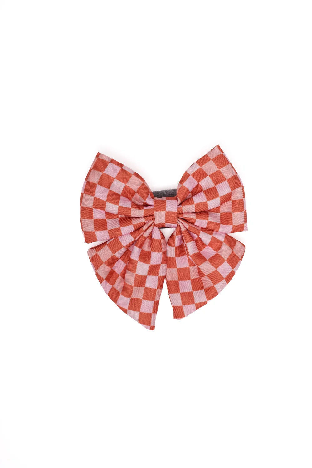 Earthy Checkers Sailor Bow