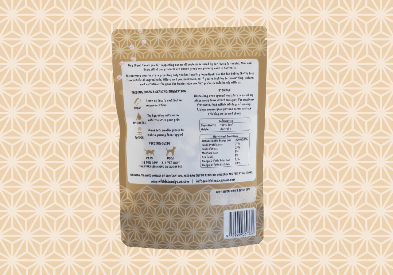 Freeze Dried Beef Pieces 70g