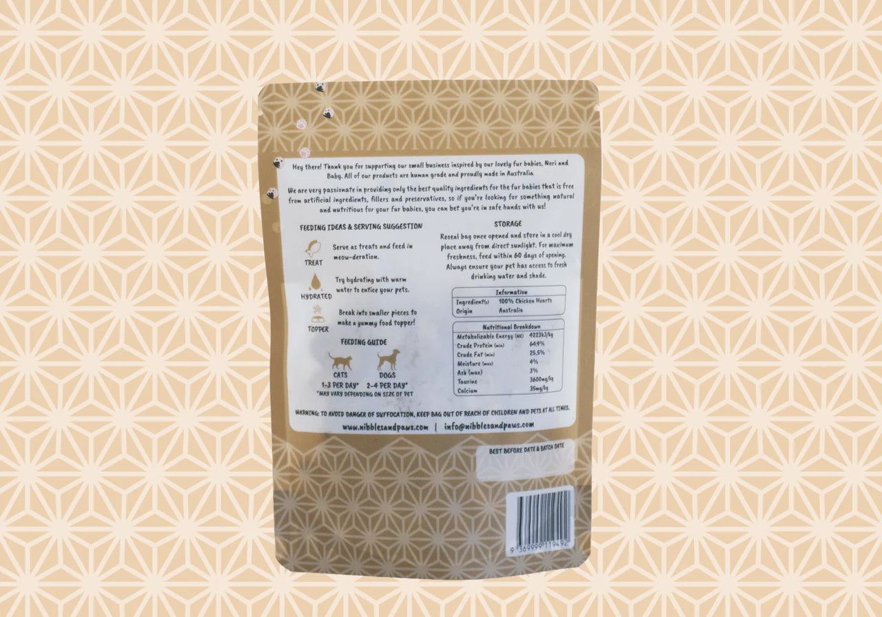 Freeze Dried CHicken Heart 70g