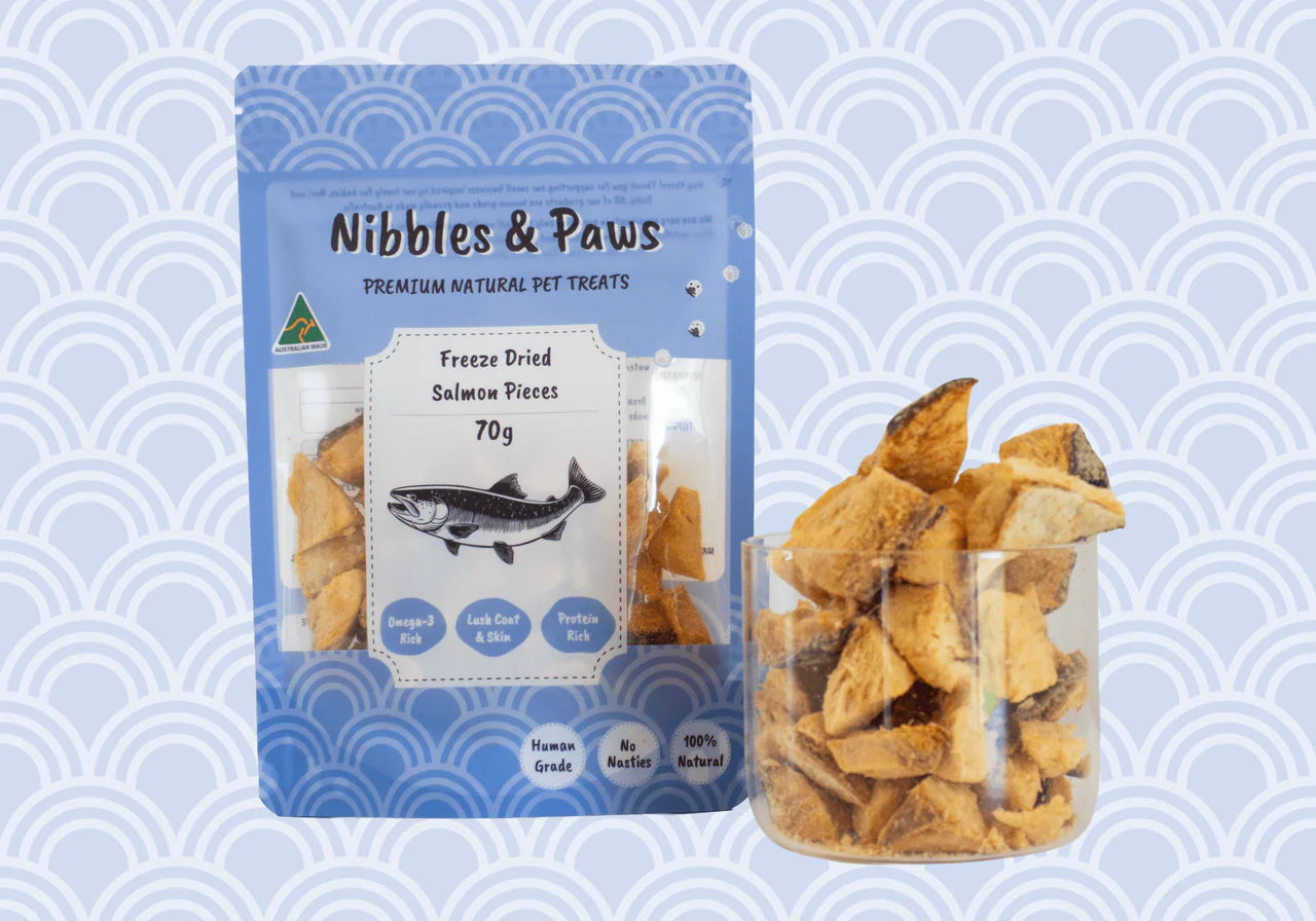 Freeze Dried Salmon Pieces 70g