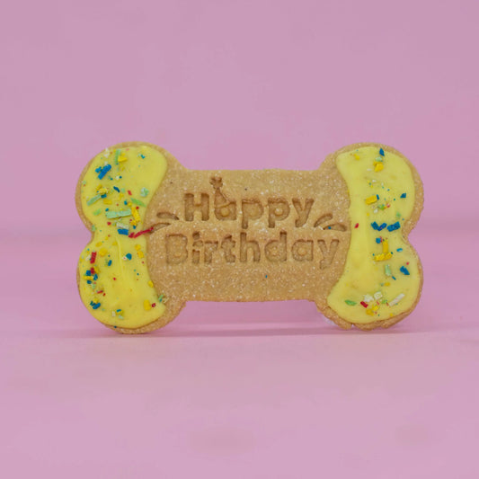 Happy Birthday Bone Coomkie - Single (Random Colour Icing)