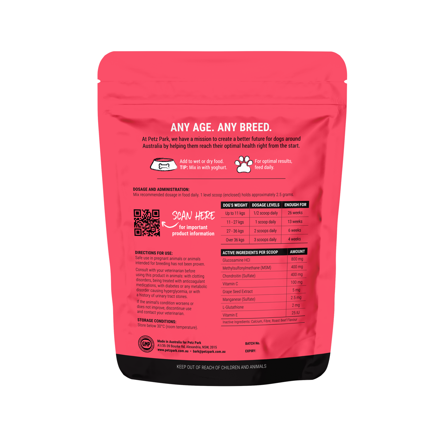 PetzPark - Hip + Joint Supplement For Dogs