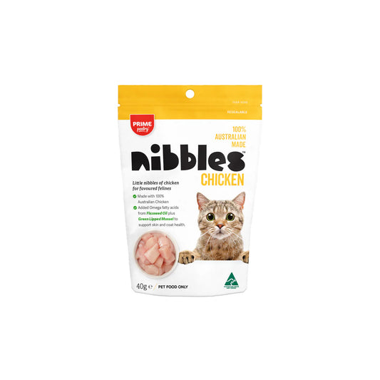 PRIME PANTRY NIBBLES CHICKEN CAT TREAT 40g