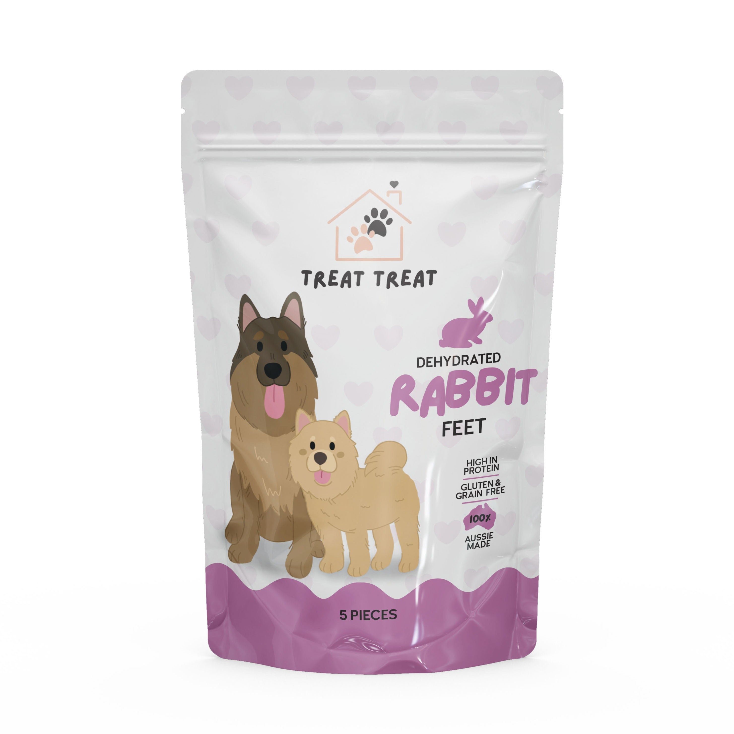 Rabbit Feet with Fur – Treat Treat