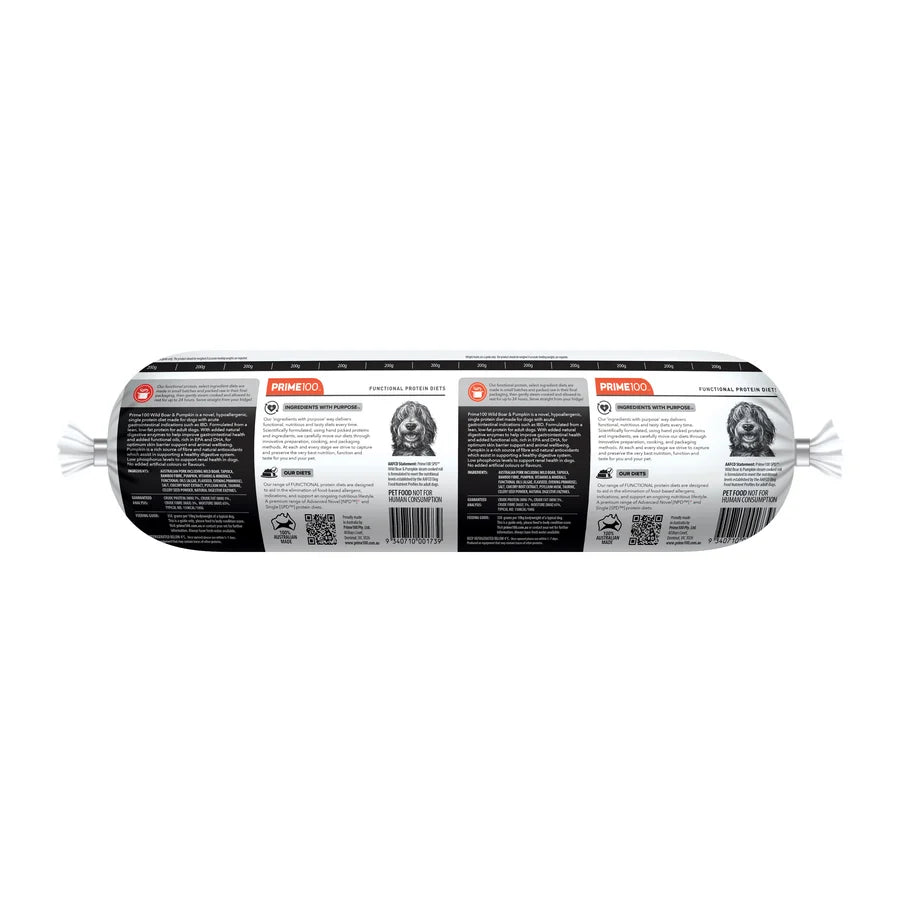 SPD WILD BOAR & PUMPKIN FRESH ROLL 2kg - PICK UP ONLY