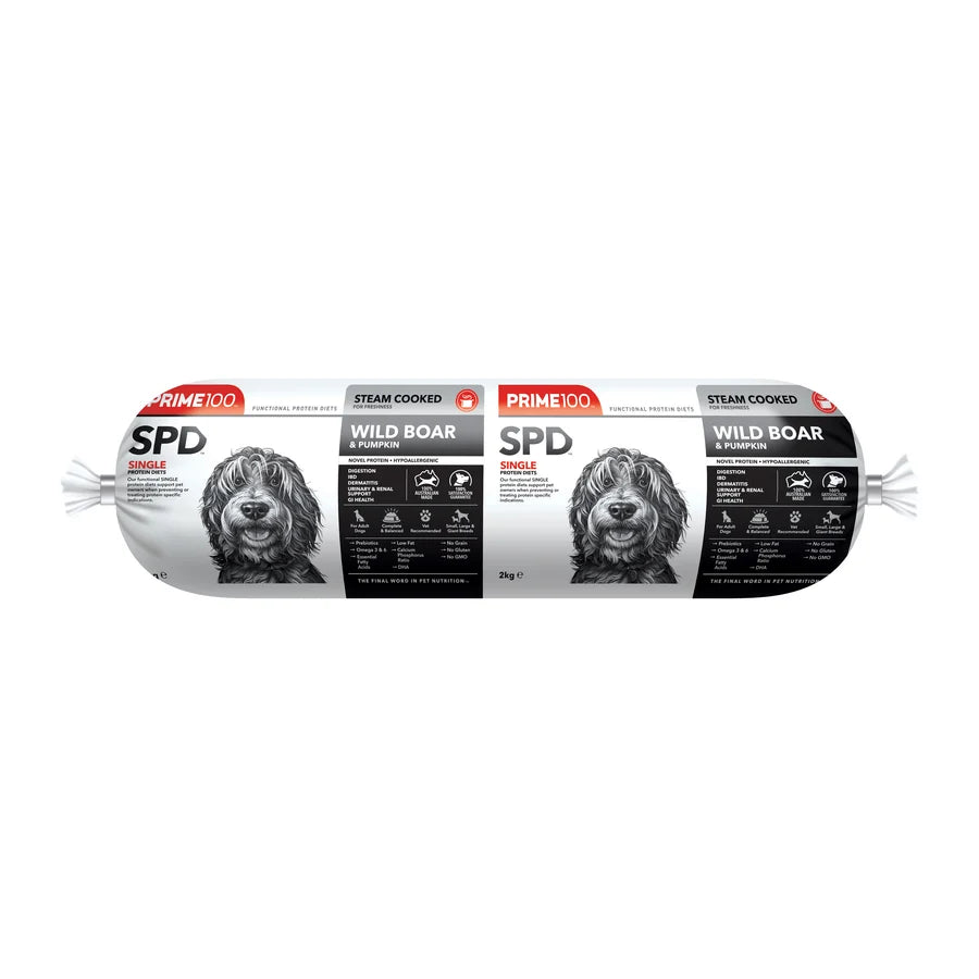 SPD WILD BOAR & PUMPKIN FRESH ROLL 2kg - PICK UP ONLY