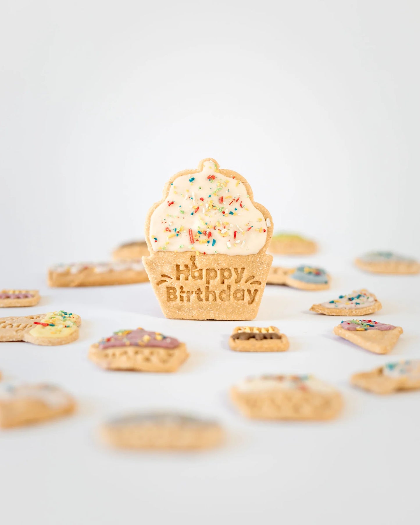 Happy Birthday Cupcake - Single (Random Colour Icing)