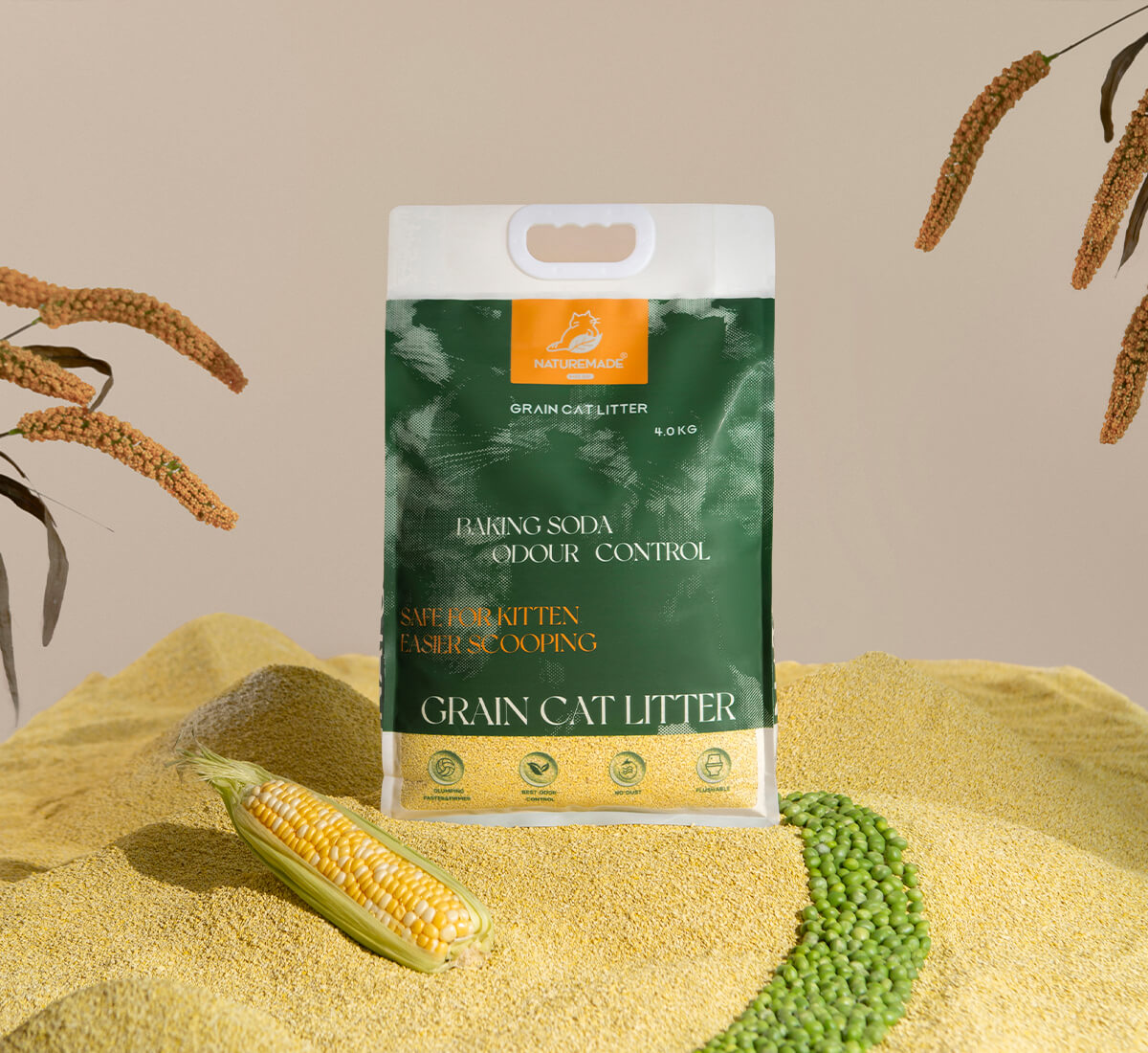 Grain Cat Litter 4kg