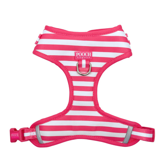 Carnival Stripe - Pink Adjustable Dog Harness