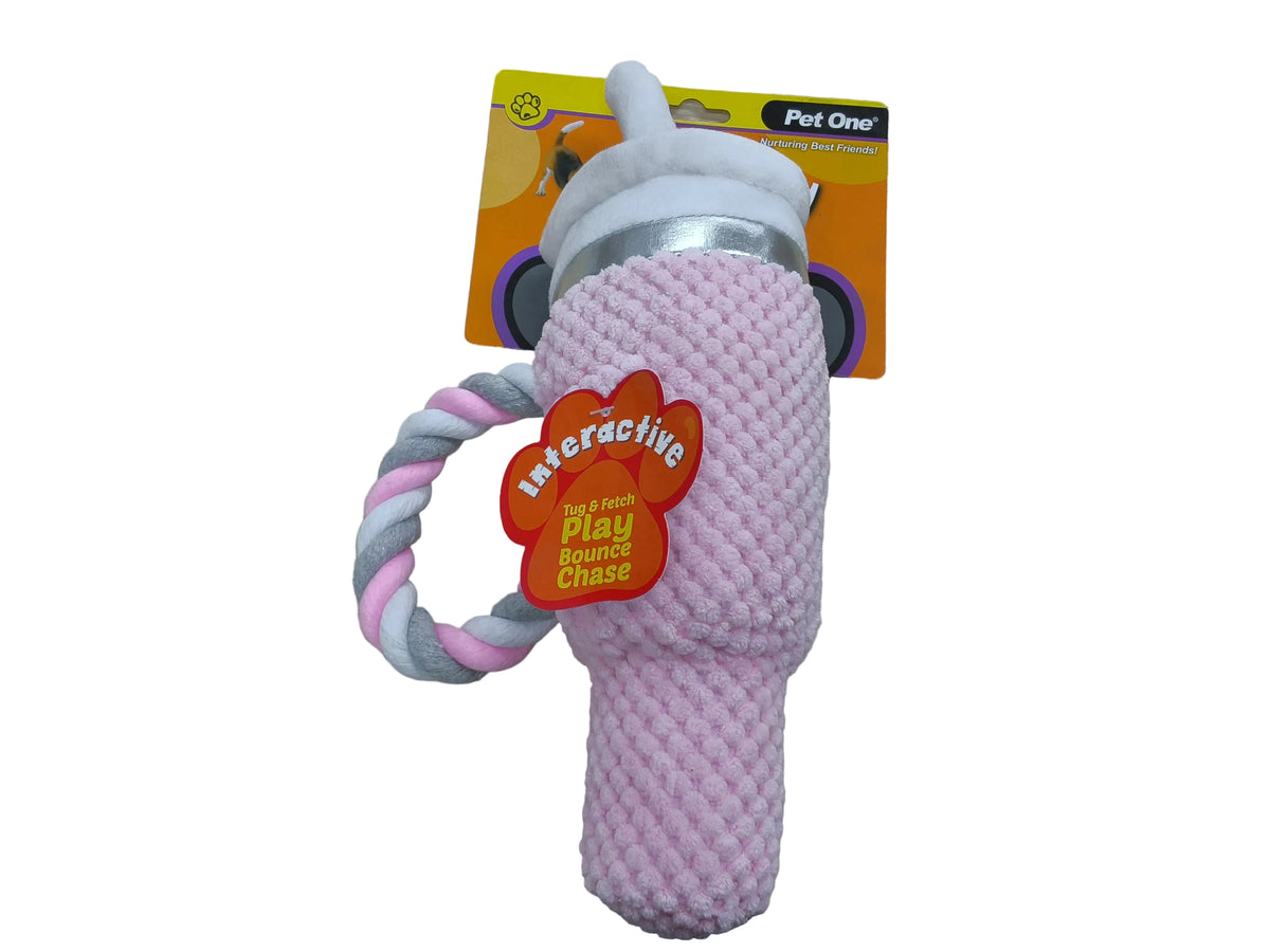 PET ONE Dog Toy Bottle With Staw 15cm x 28cm
