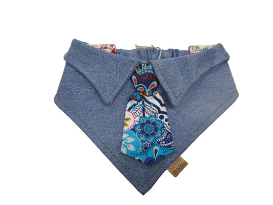 PAWBPM35 Blue Paisley / Maple 35cm