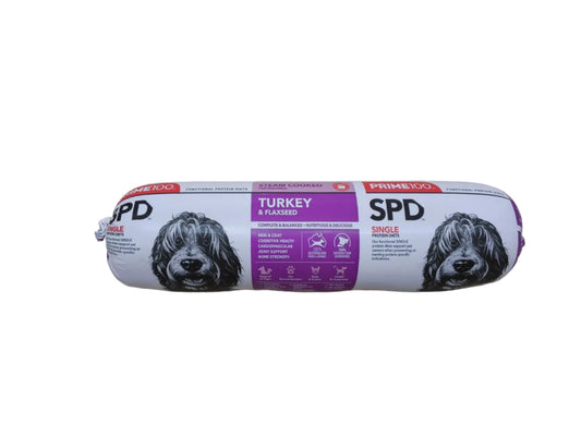 SPD TURKEY & FLAXSEED FRESH ROLL 2kg - PICK UP ONLY