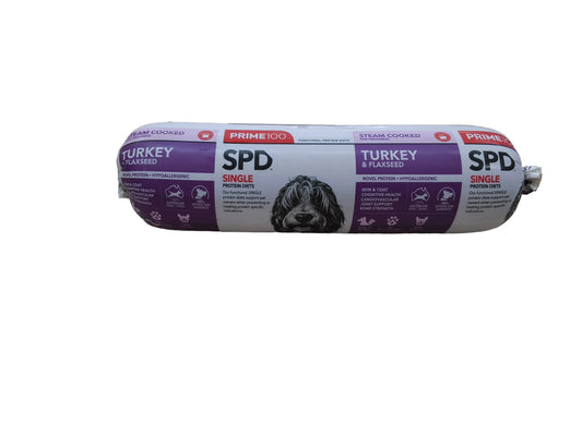 SPD TURKEY & FLAXSEED FRESH ROLL 800g - PICK UP ONLY
