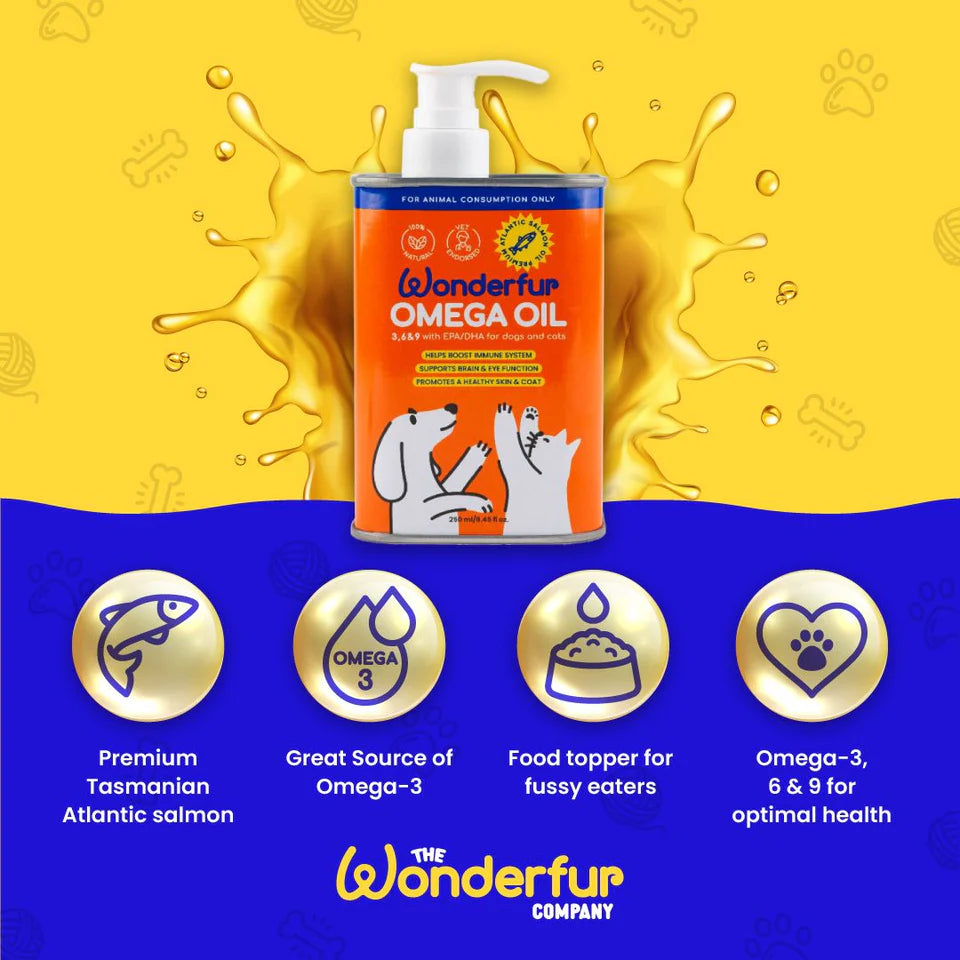 Wonderfur Super Omega Oil for Dogs & Cats
